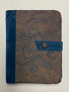 Cocoa Marbled Leather & Suede