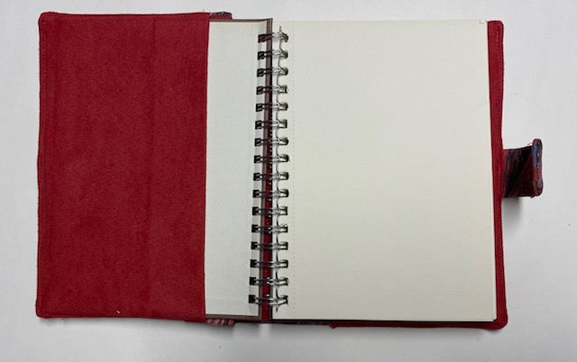 Marbled Silk Journal - Reds & Pinks