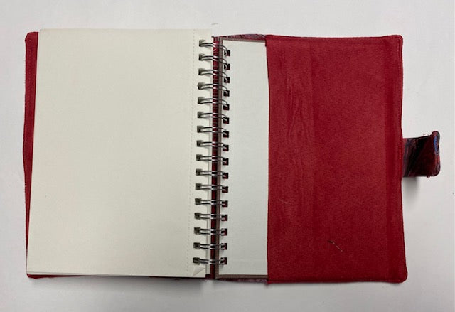 Marbled Silk Journal - Reds & Pinks