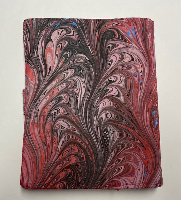 Marbled Silk Journal - Reds & Pinks