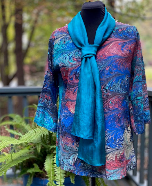 Silk Habotai Scarf - Vibrant Jade