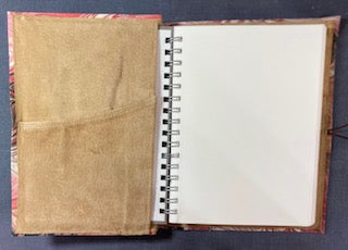 Coral Sands Marbled Silk Journal 9.75" x 7.5"