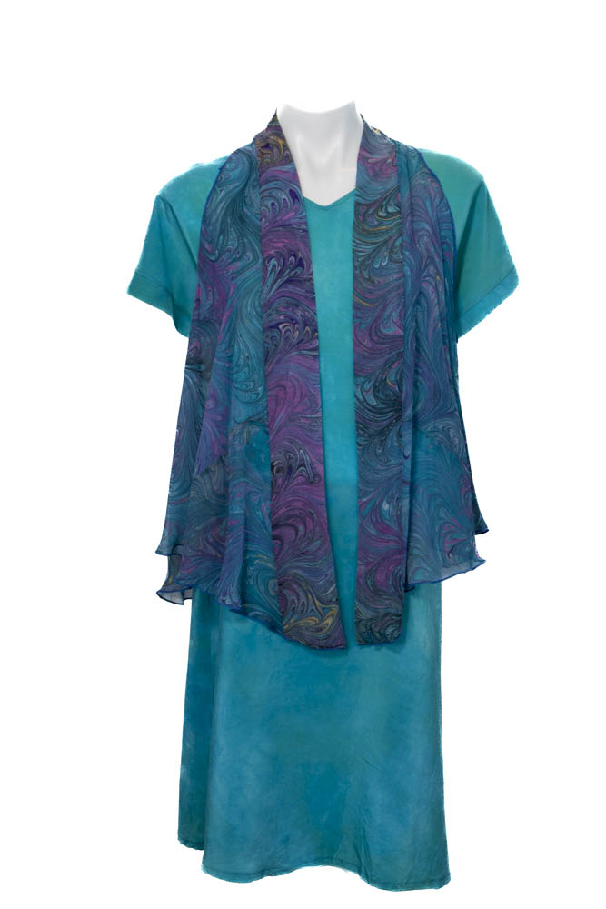 S/M Jade Silk Dress