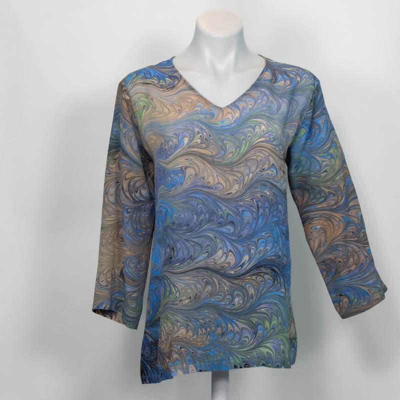 S/M Medium Greys with Celery Tunic