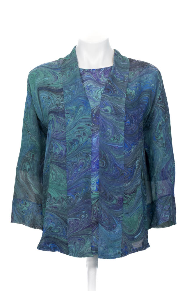Ocean Blues Kimono Jacket