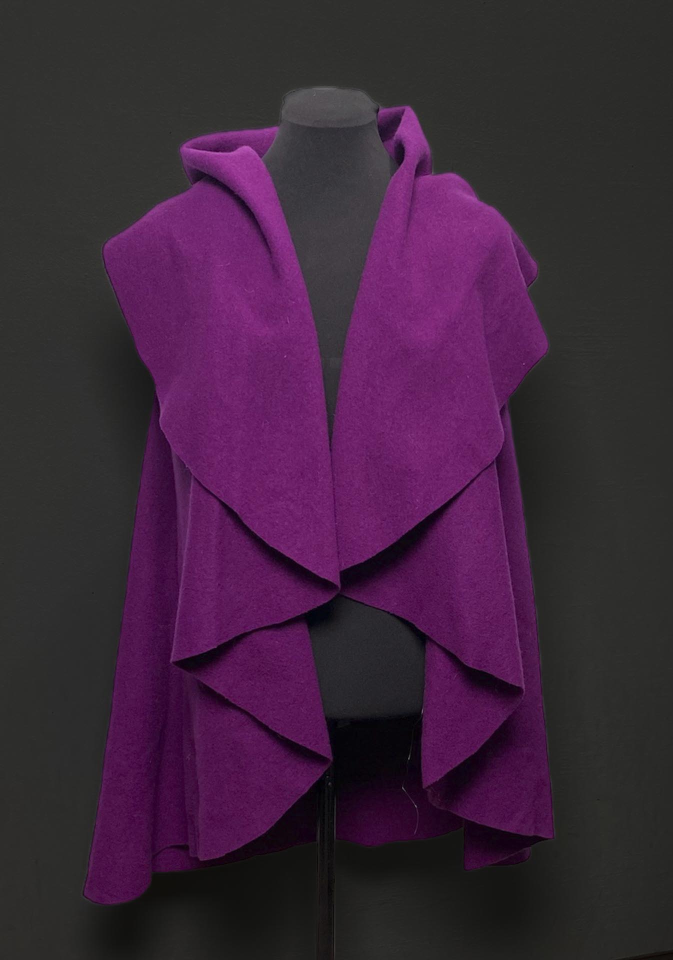 Violet Wool Vest sizes M/L and L /Plus