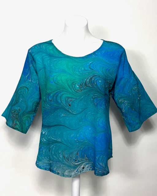 S/M Silk Top Emeralds Petite