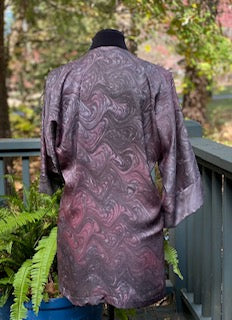 Medium Satin Kimono Jacket