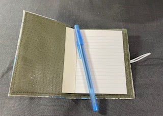 Mini Journal Cover Grey with Blue 4" x 5"