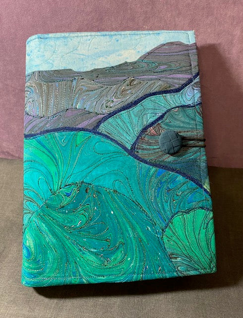 Mountains Are Calling Marbled Silk Journal 9.75" x 7.5"