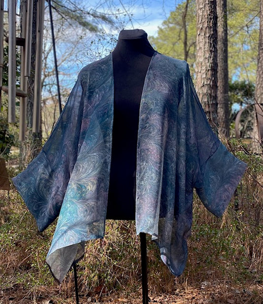 Jacket/Wrap Silk Chiffon L/XL to Plus