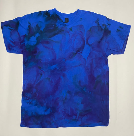 Large T Shirt Royal with Navy and Purple