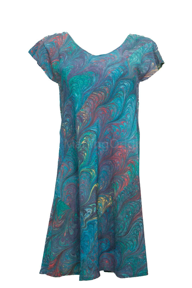 L/XL Bias Cut Short Dress Hunter Green