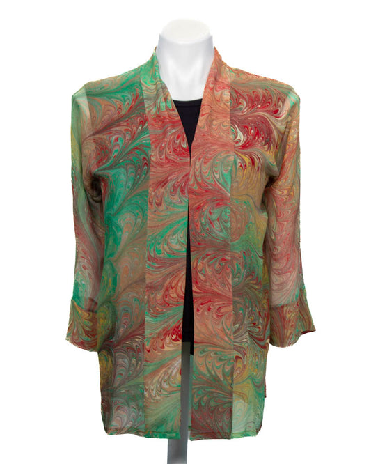 Spring Greens Kimono Jacket