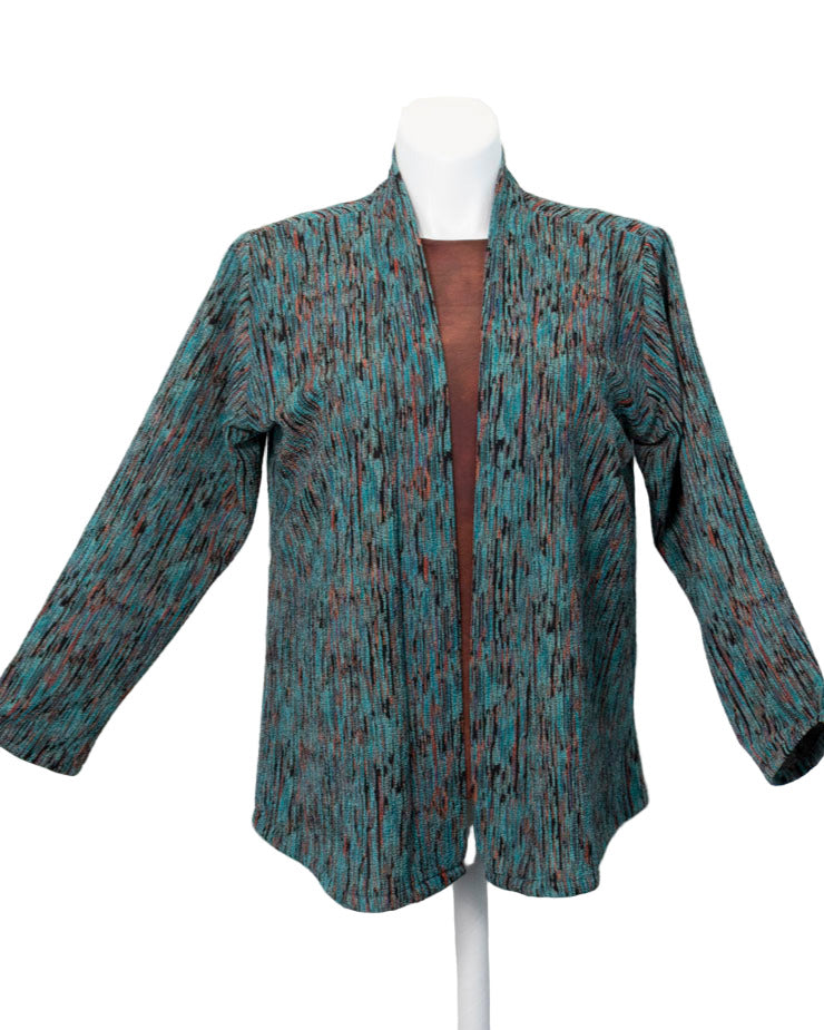 Textured jacket on a white background