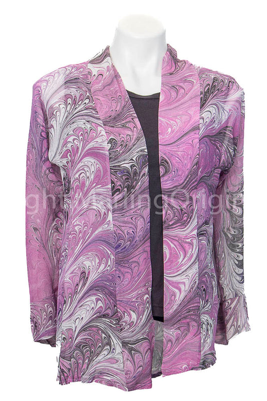 One Size Pink Sheer Kimono
