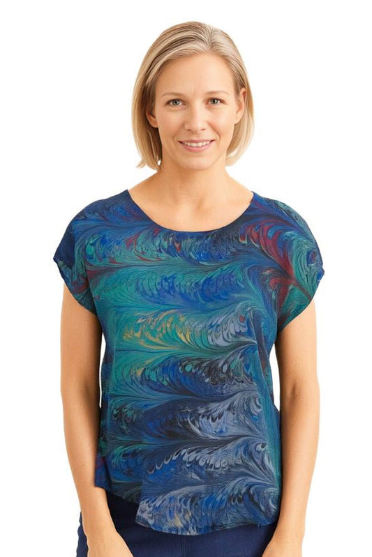 XS Silk Blouse in Primary Colors