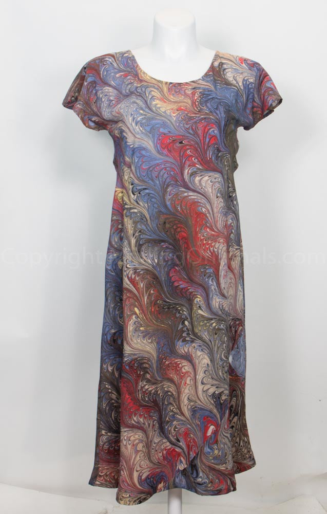 Hand Marbled Bias-cut Silk Dresses – Marling Originals