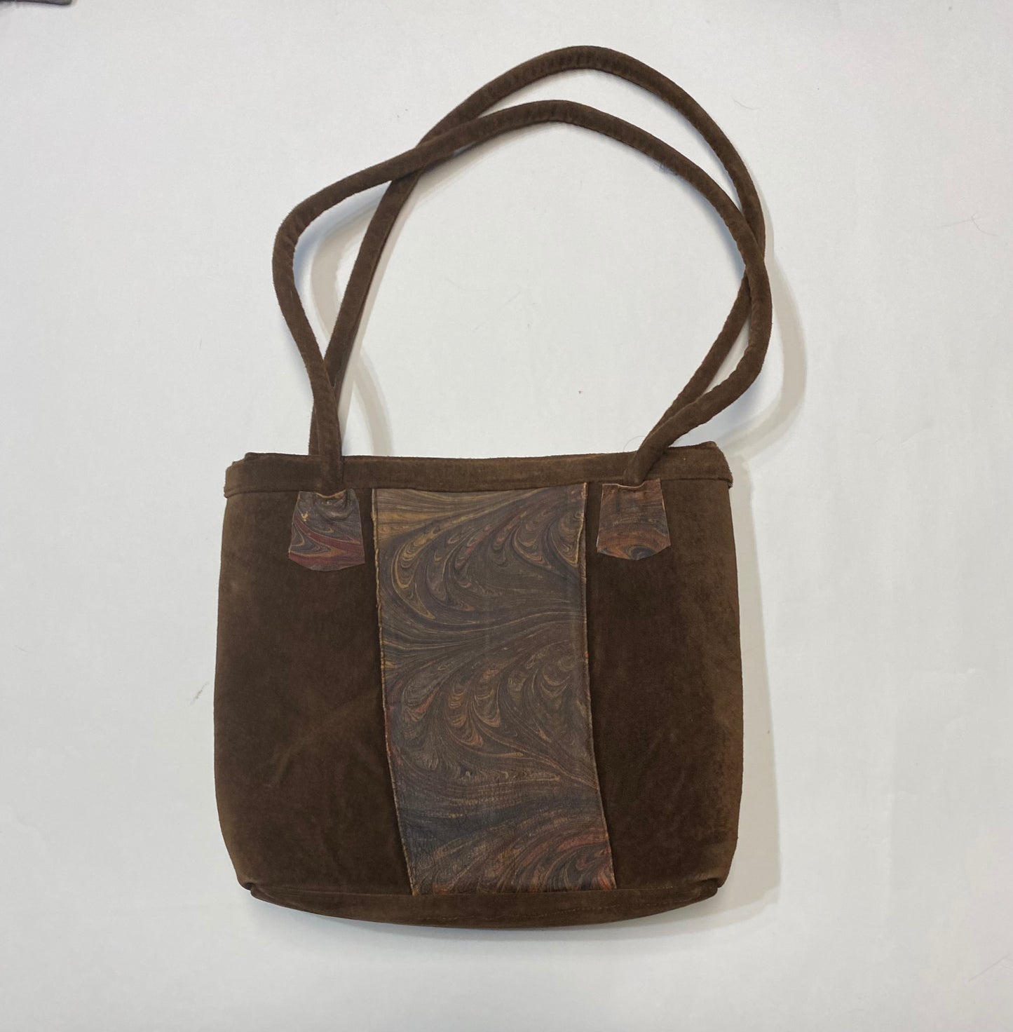 Tote Suede/ Marbled Leather