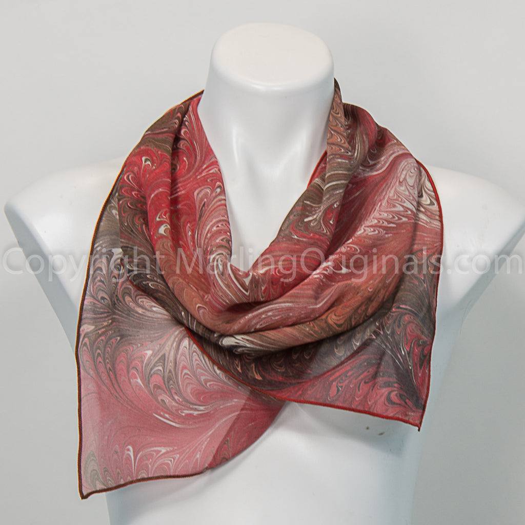 Salmon with Cream Small Scarf 21.5" x 28"